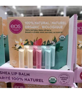 EOS 润唇膏护唇膏8个/板  滋润保湿天然水果味孕妇儿童 